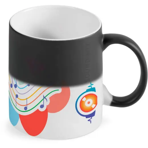 Altitude Transition Sublimation Ceramic Coffee Mug Branded Half